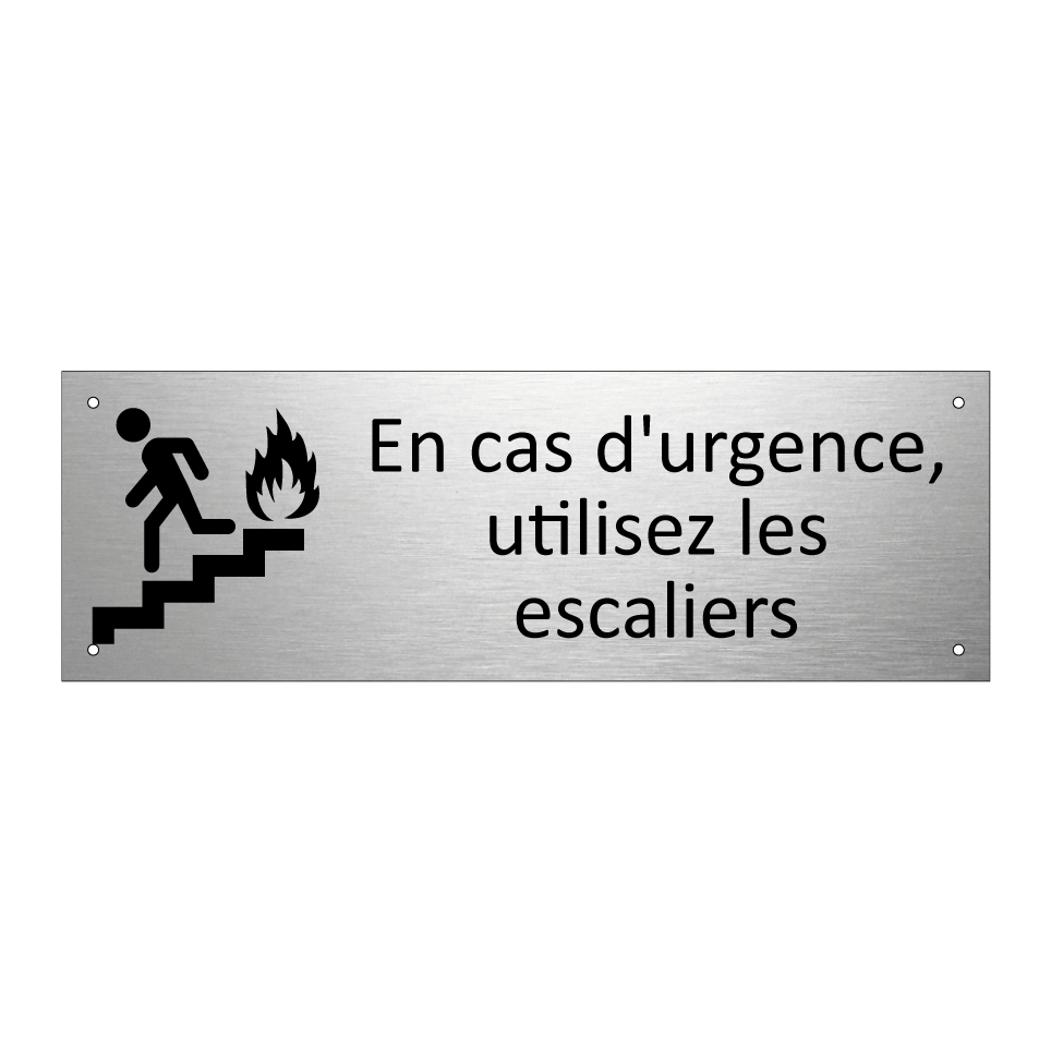En cas d'urgence, utilisez les escaliers