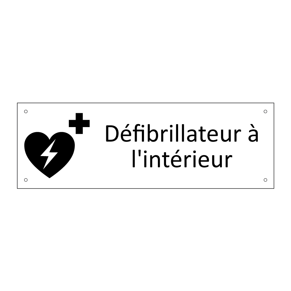 Défibrillateur à l'intérieur