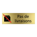 Pas de livraisons