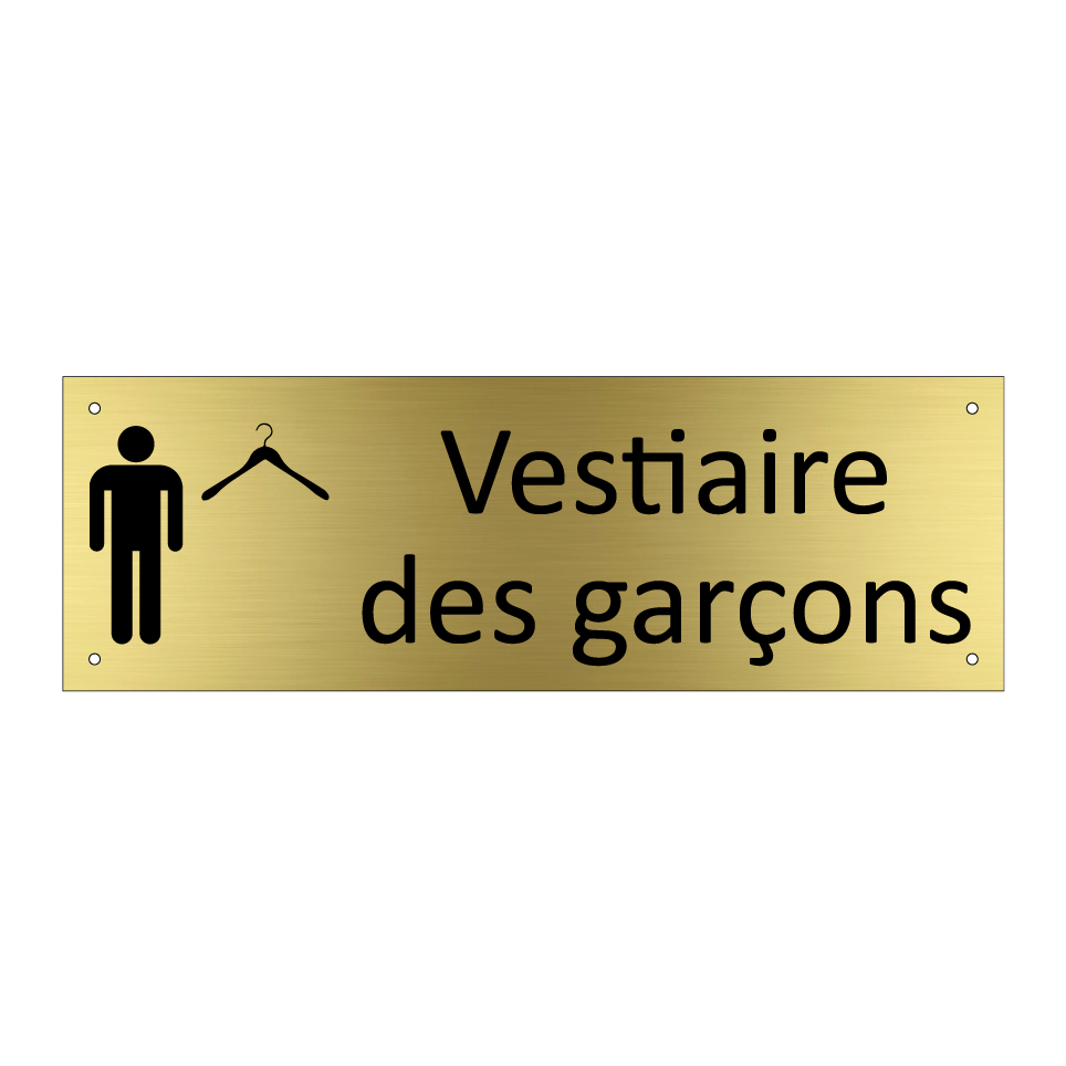 Vestiaire des garçons