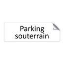 Parking souterrain