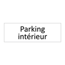 Parking intérieur