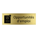 Opportunités d'emploi