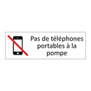 Pas de téléphones portables à la pompe