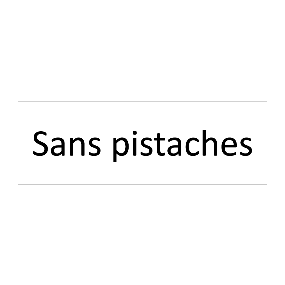 Sans pistaches