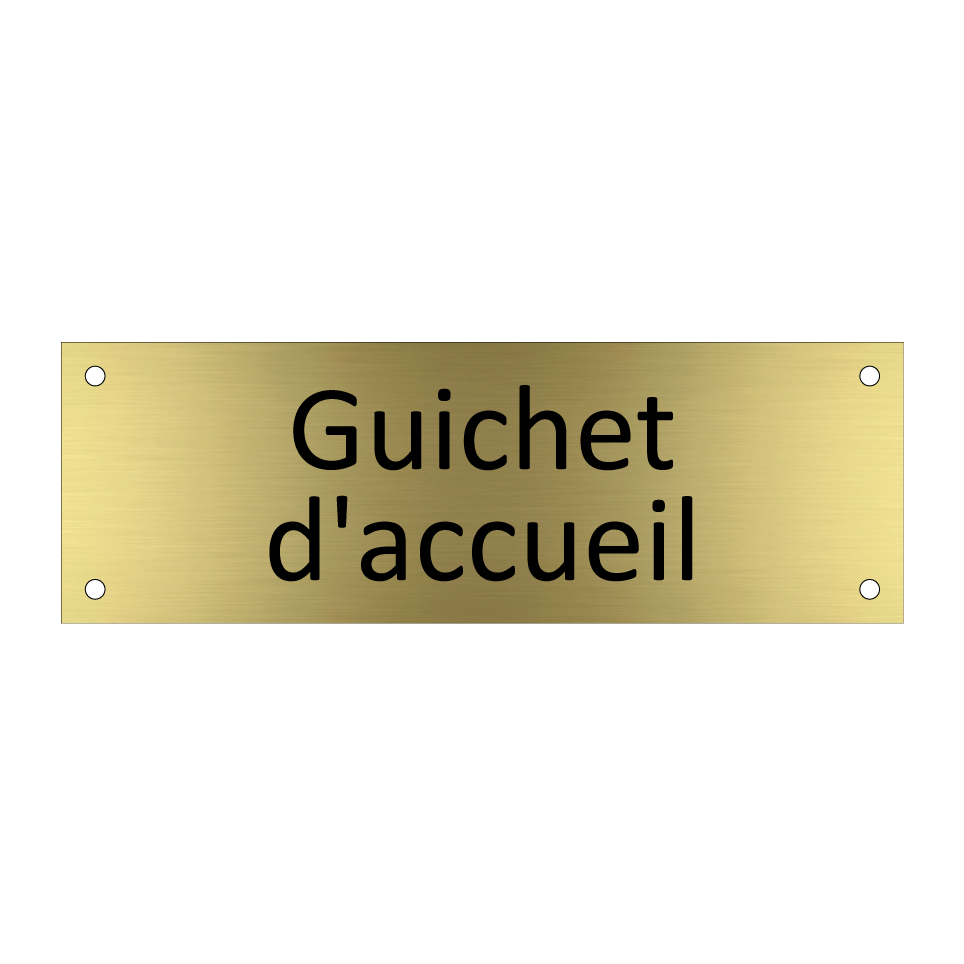 Guichet d'accueil