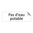Pas d'eau potable