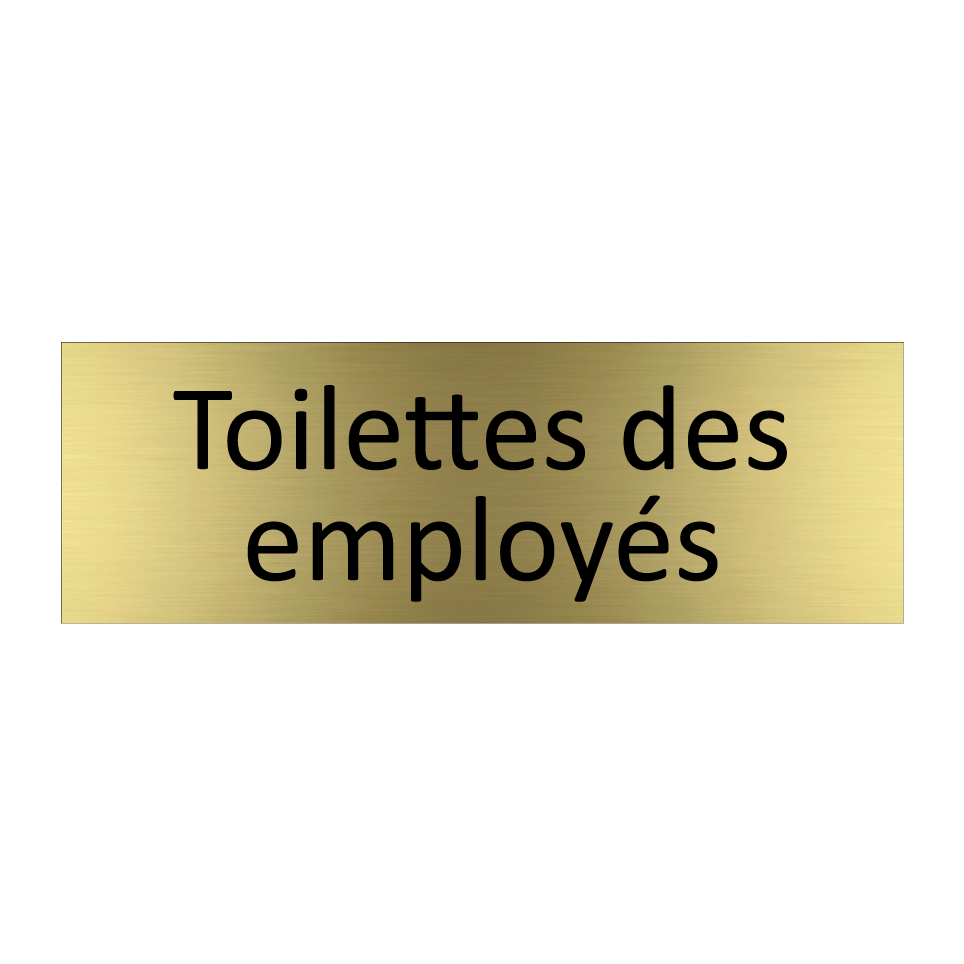 Toilettes des employés
