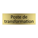 Poste de transformation