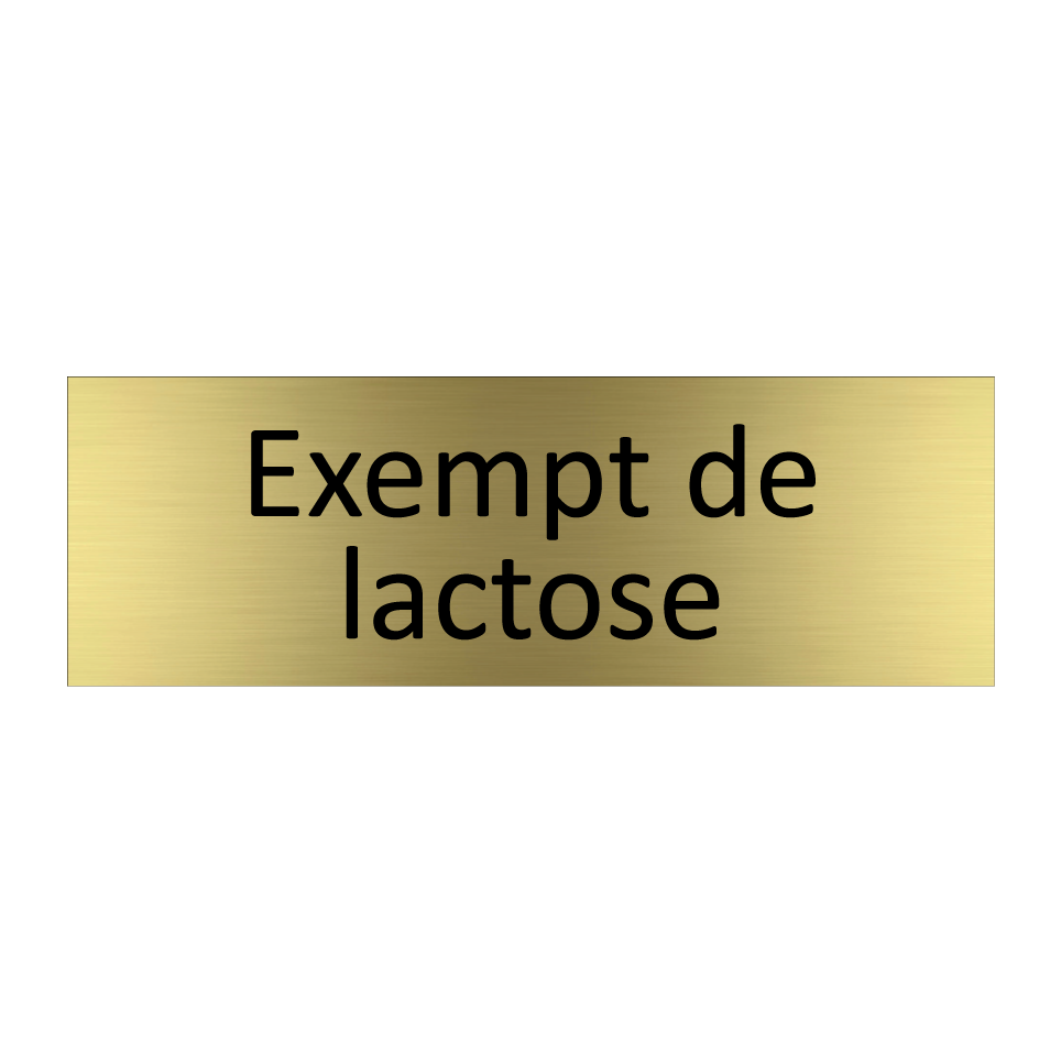 Exempt de lactose