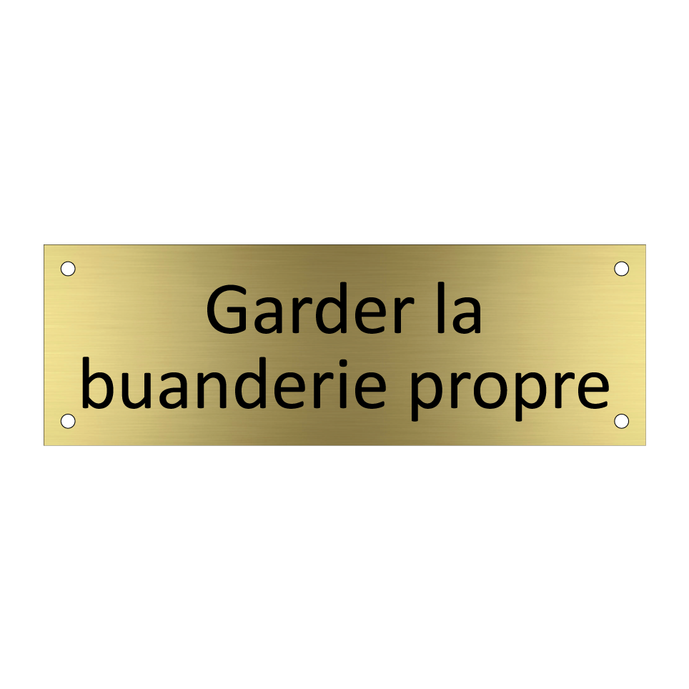 Garder la buanderie propre