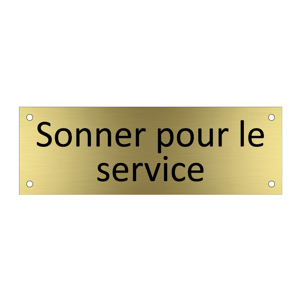 Sonner pour le service