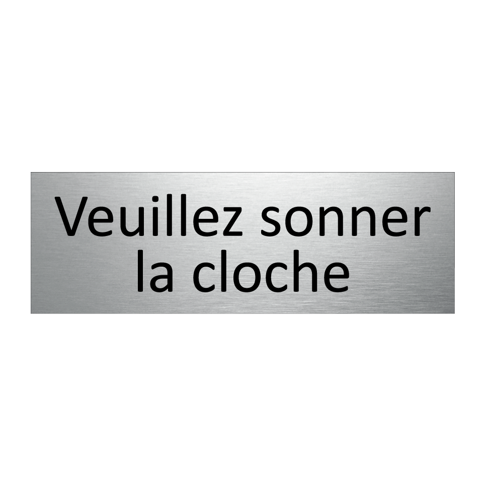 Veuillez sonner la cloche
