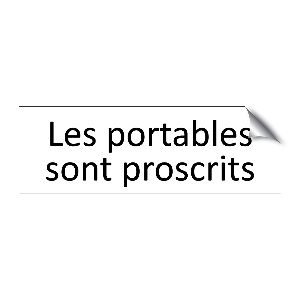 Les portables sont proscrits