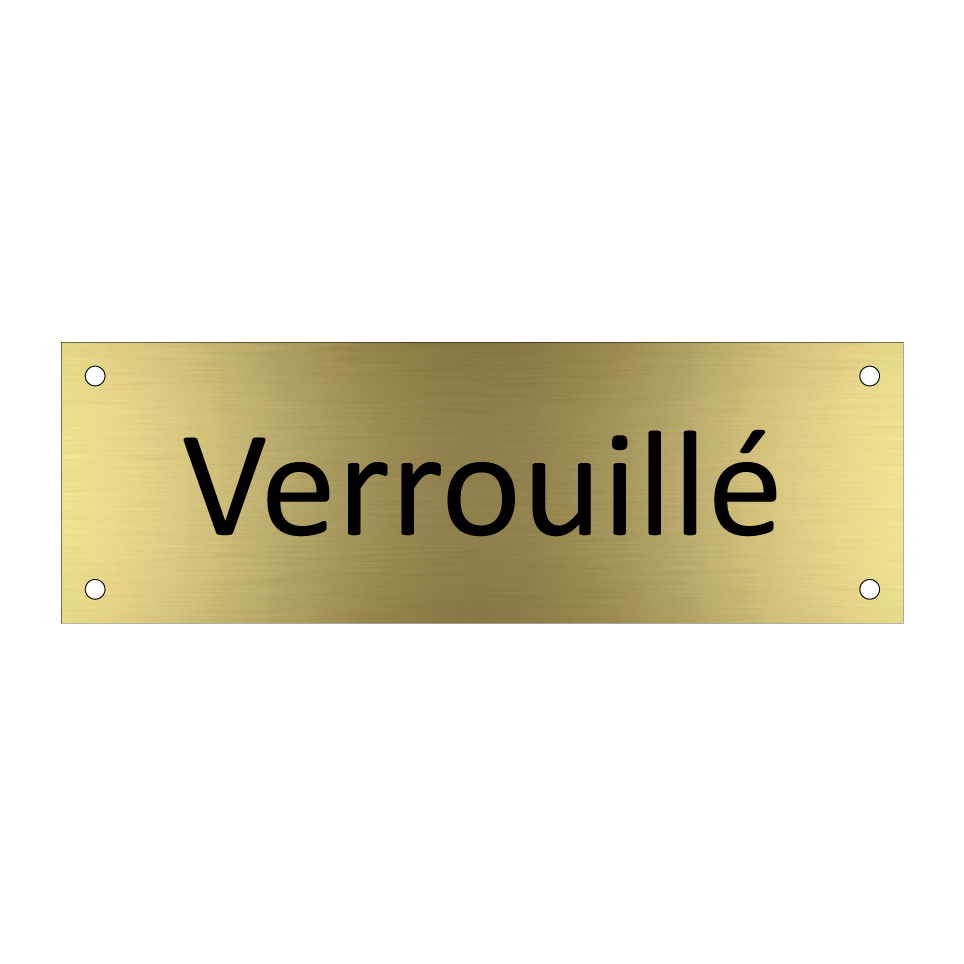 Verrouillé & Verrouillé & Verrouillé