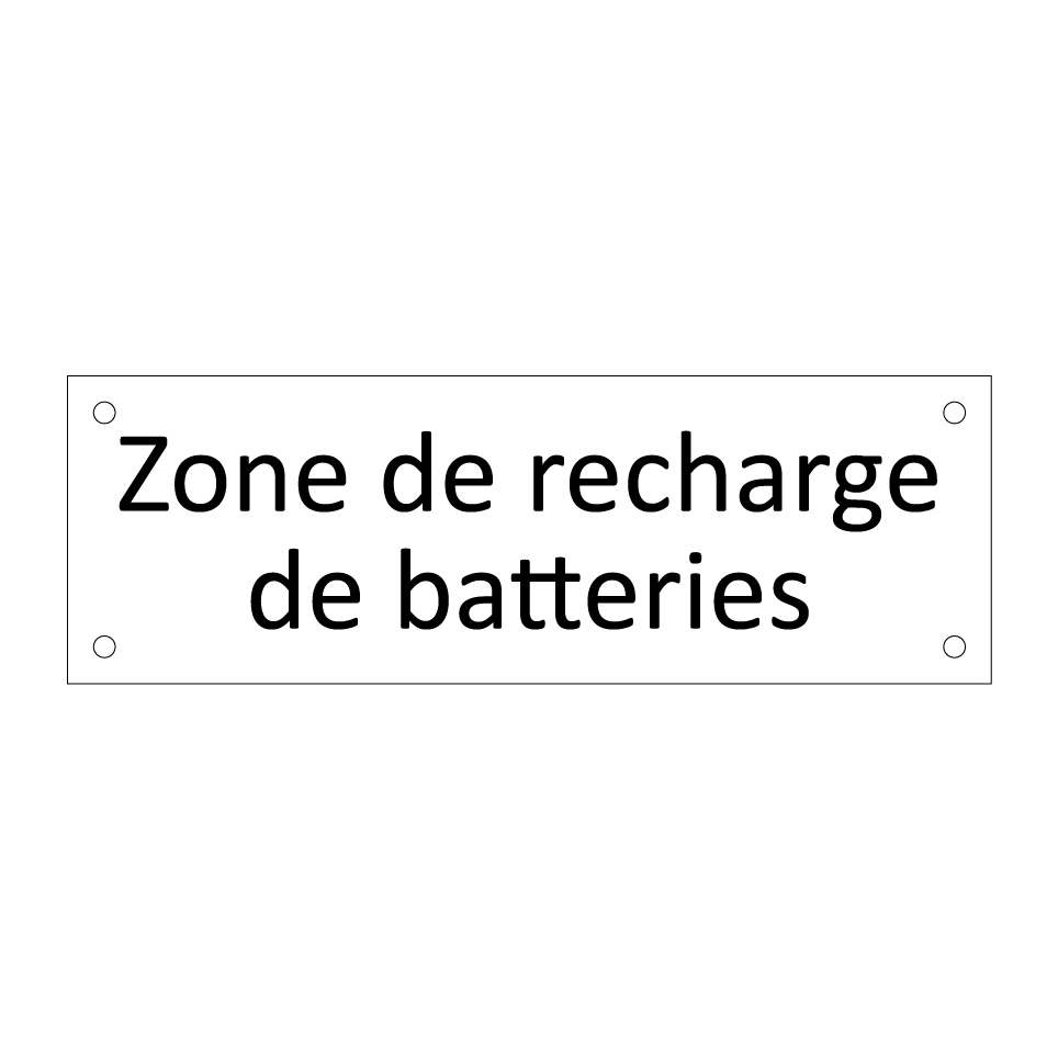Zone de recharge de batteries