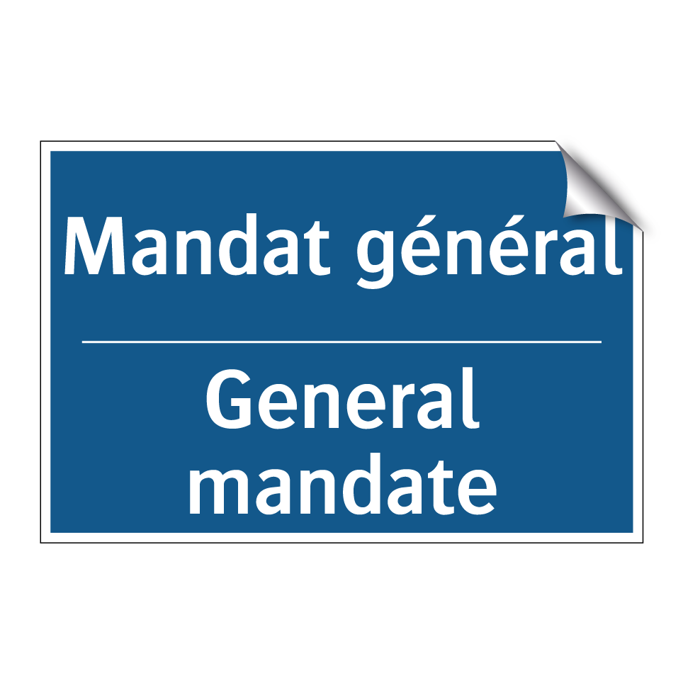 Mandat général - General mandate