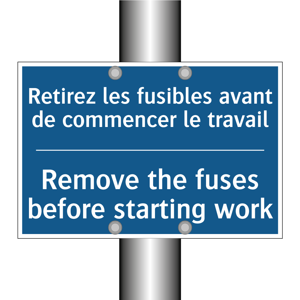 Retirez les fusibles avant de /.../ - Remove the fuses before starting /.../