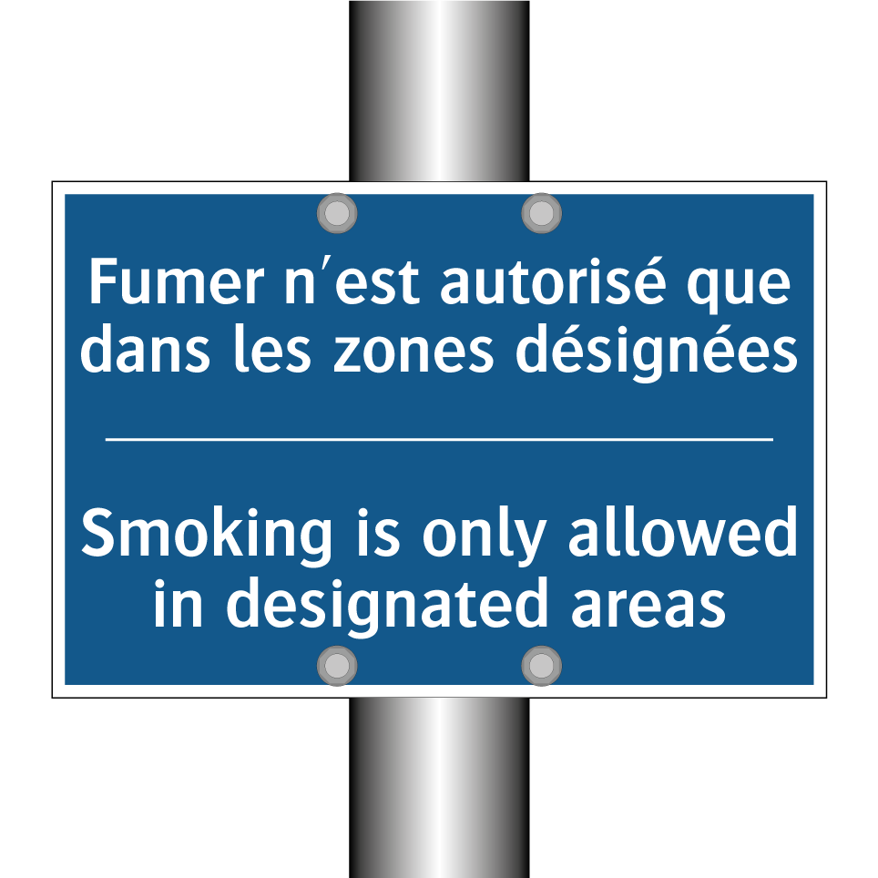 Fumer n'est autorisé que dans /.../ - Smoking is only allowed in designated /.../