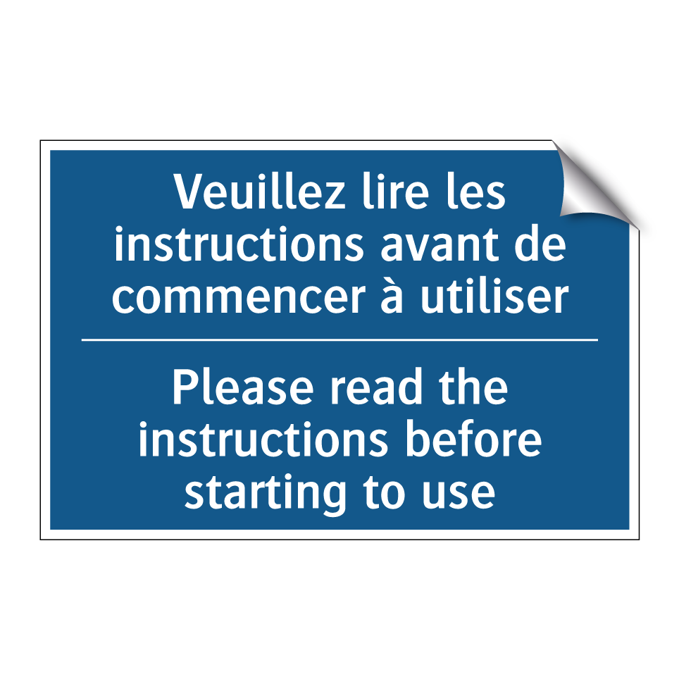 Veuillez lire les instructions /.../ - Please read the instructions before /.../