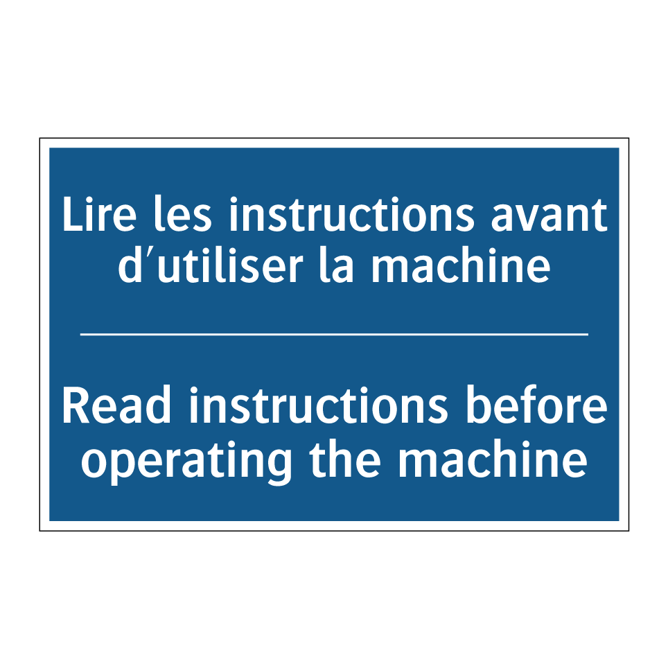 Lire les instructions avant d'utiliser /.../ - Read instructions before operating /.../