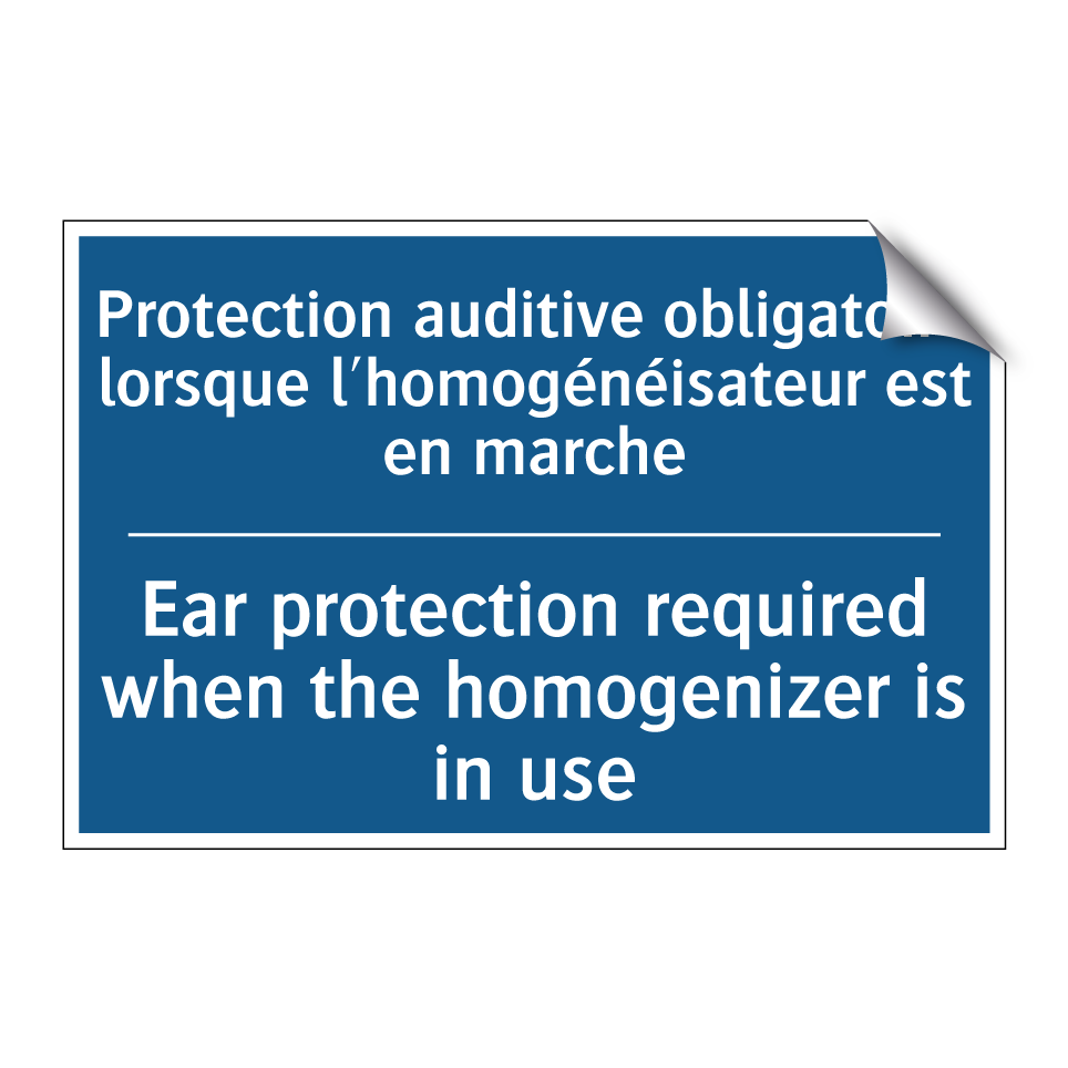 Protection auditive obligatoire /.../ - Ear protection required when the /.../