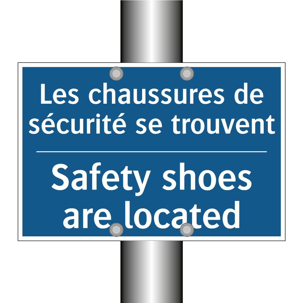 Les chaussures de sécurité se /.../ - Safety shoes are located