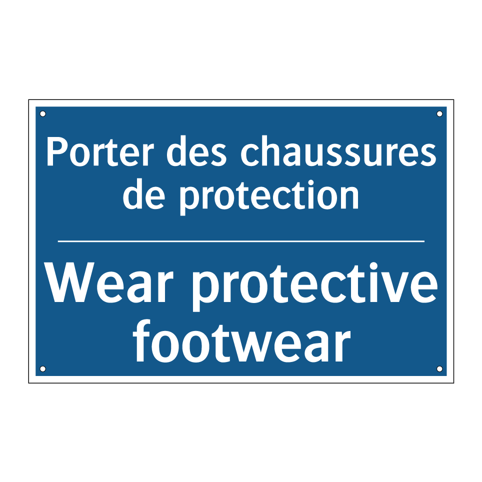 Porter des chaussures de protection /.../ - Wear protective footwear