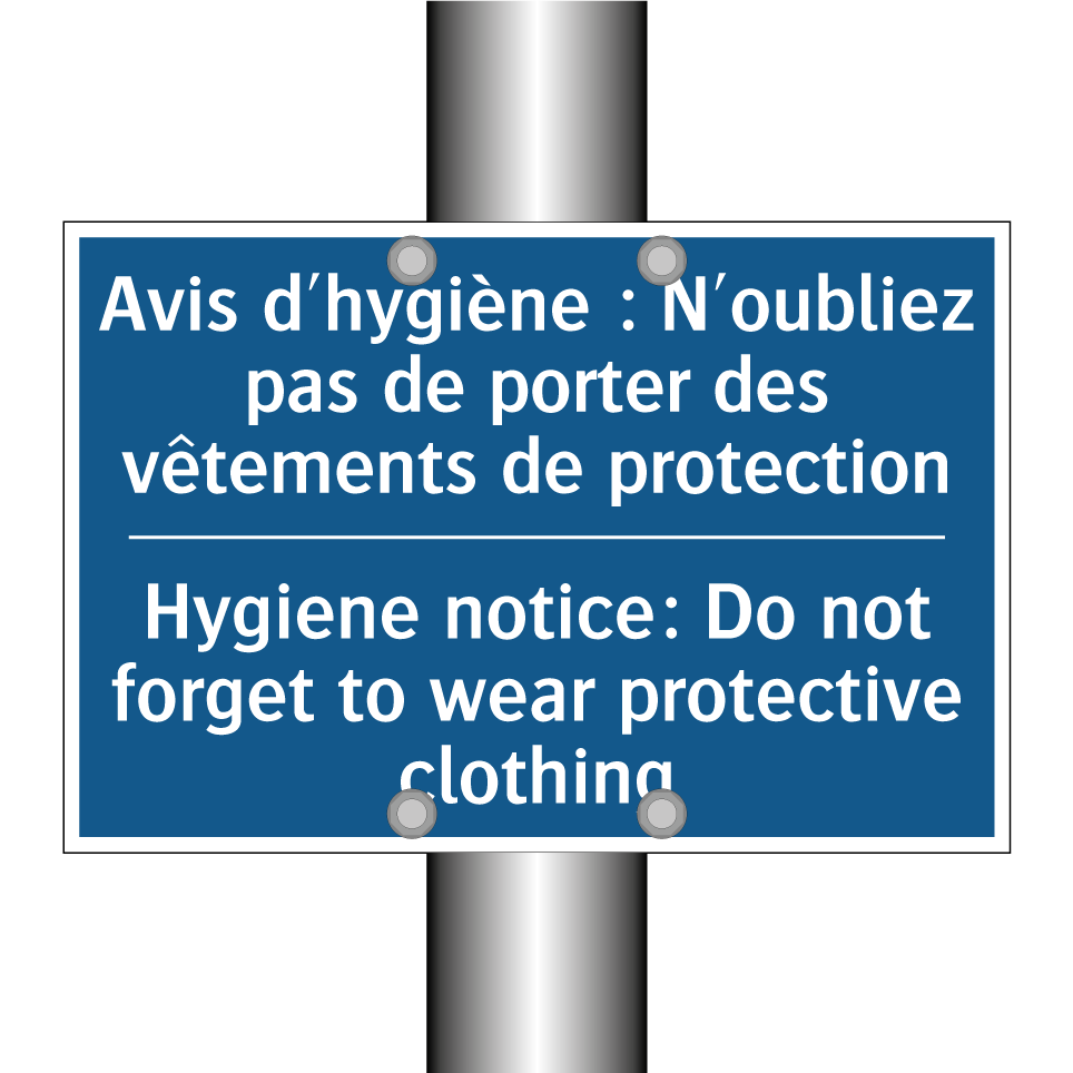 Avis d'hygiène : N'oubliez pas /.../ - Hygiene notice: Do not forget /.../