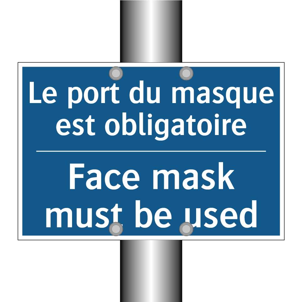 Le port du masque est obligatoire /.../ - Face mask must be used