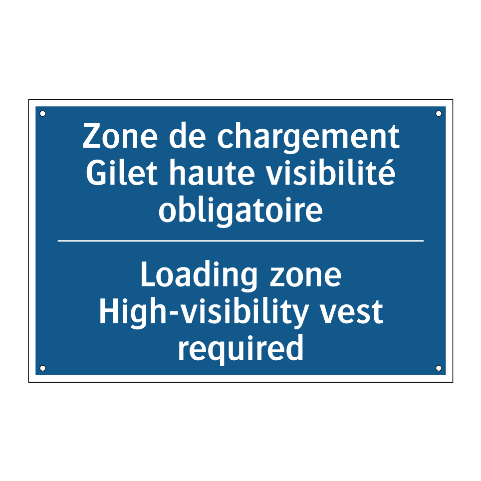 Zone de chargement Gilet haute /.../ - Loading zone High-visibility vest /.../