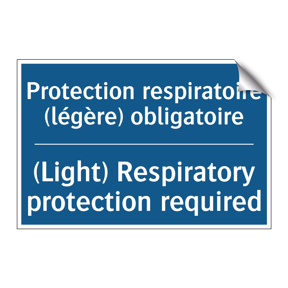 Protection respiratoire (légère) /.../ - (Light) Respiratory protection /.../