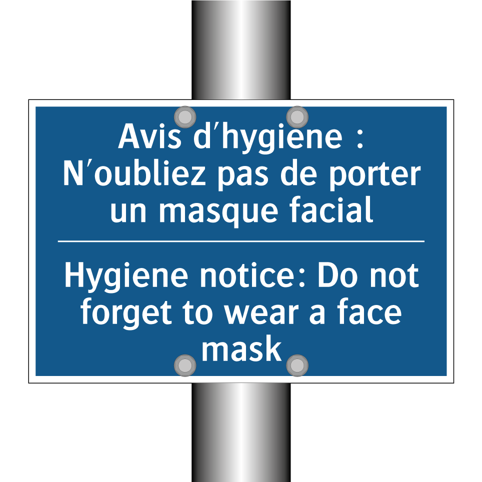 Avis d'hygiène : N'oubliez pas /.../ - Hygiene notice: Do not forget /.../