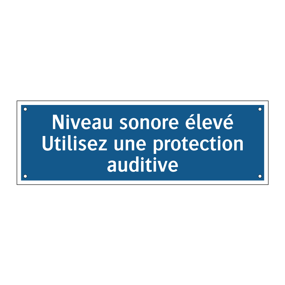 Niveau sonore élevé Utilisez une protection auditive