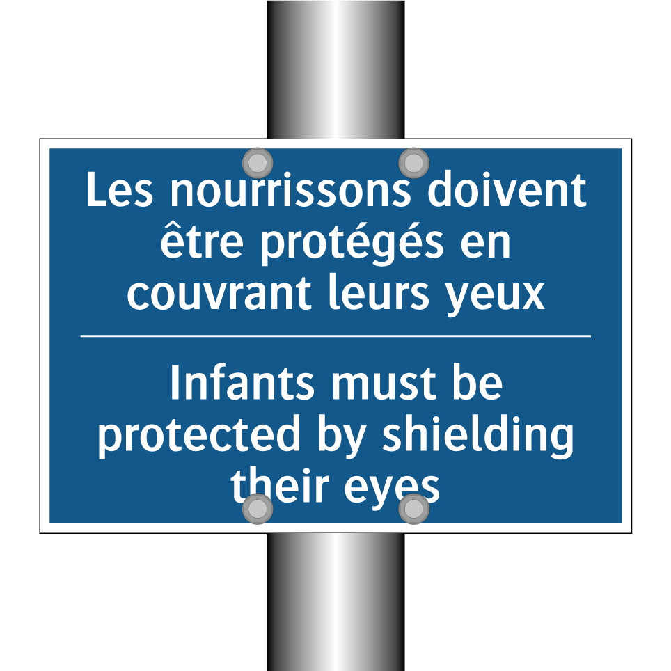 Les nourrissons doivent être protégés /.../ - Infants must be protected by shielding /.../