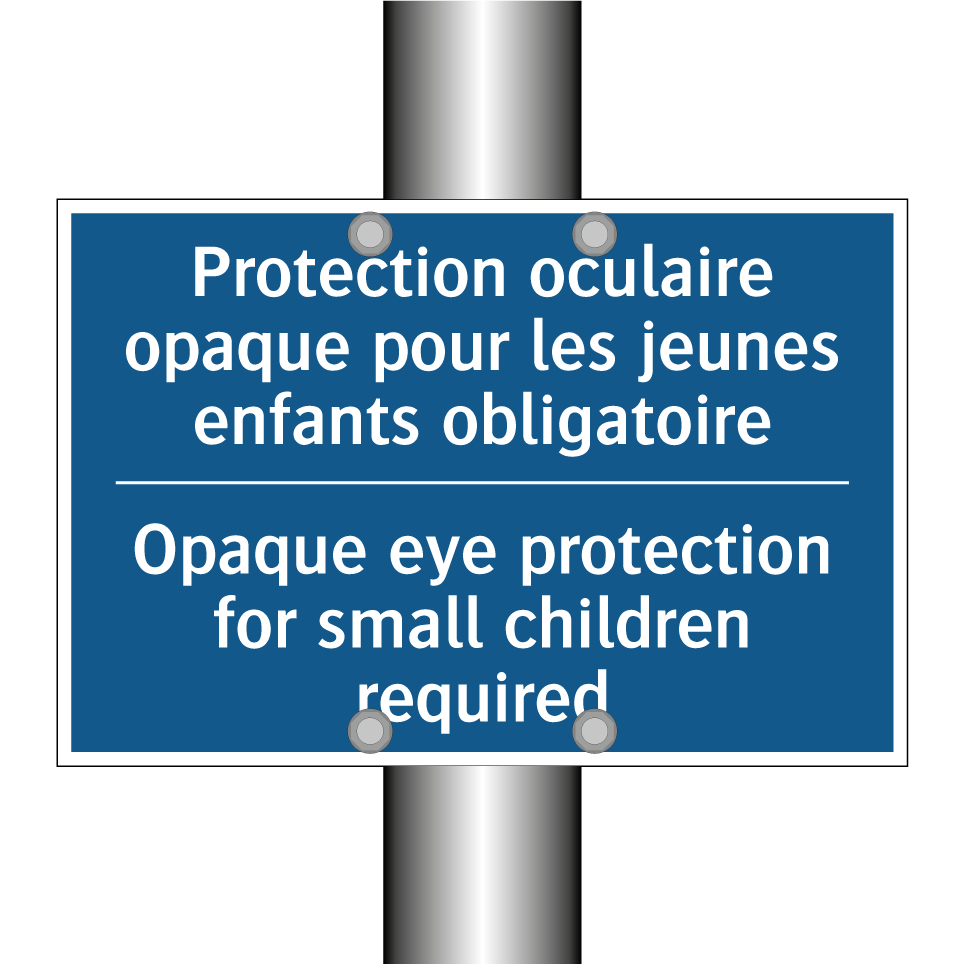 Protection oculaire opaque pour /.../ - Opaque eye protection for small /.../