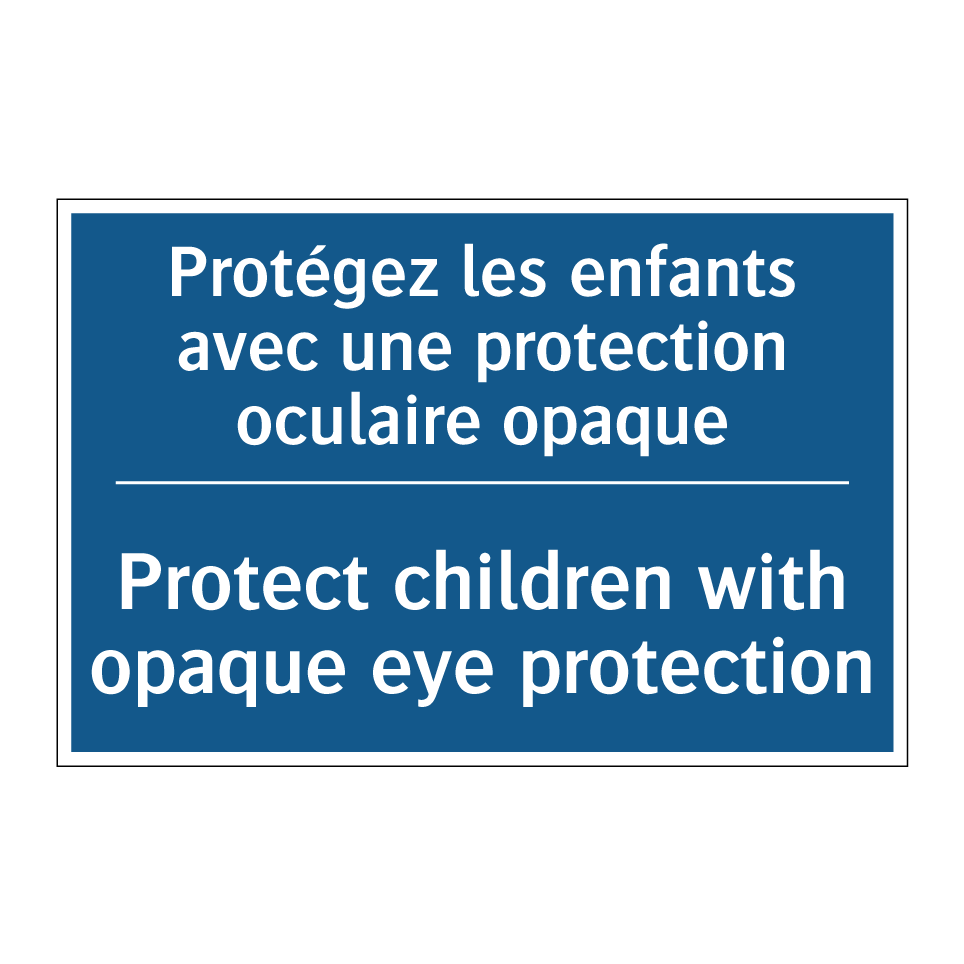Protégez les enfants avec une /.../ - Protect children with opaque eye /.../