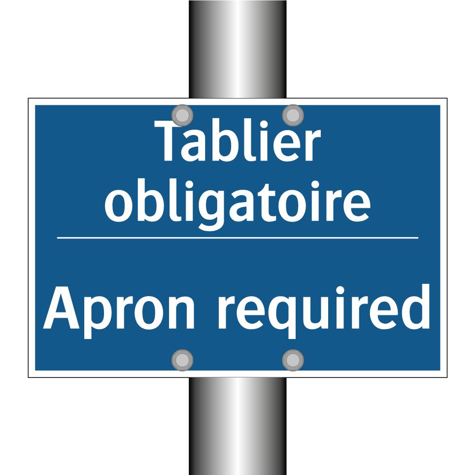 Tablier obligatoire - Apron required