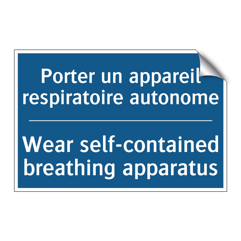 Porter un appareil respiratoire /.../ - Wear self-contained breathing /.../