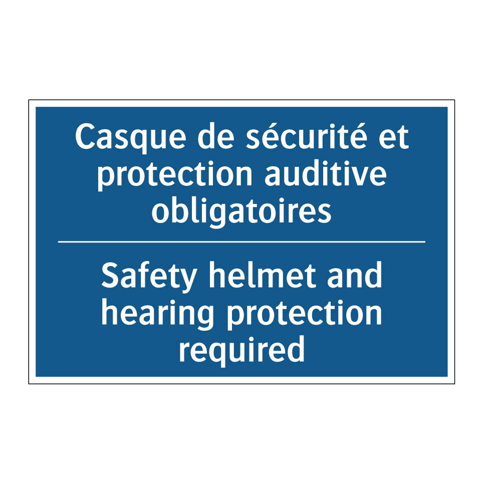 Casque de sécurité et protection /.../ - Safety helmet and hearing protection /.../