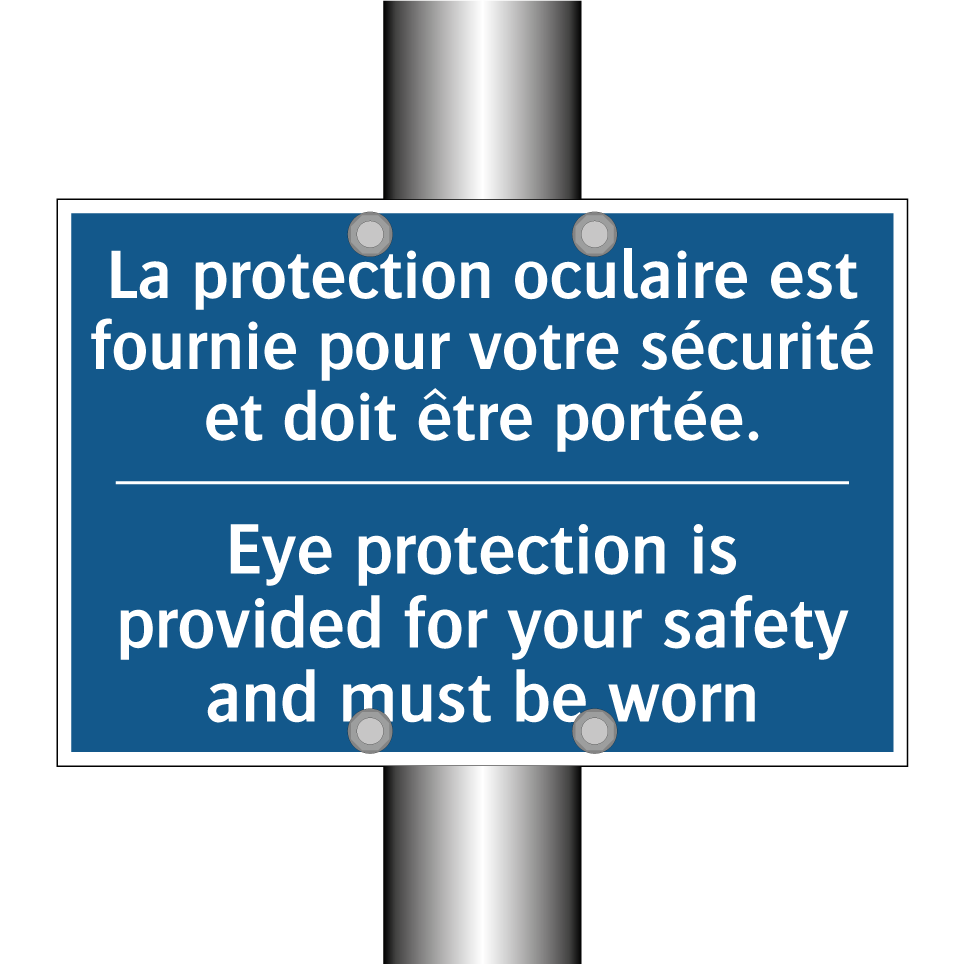 La protection oculaire est fournie /.../ - Eye protection is provided for /.../