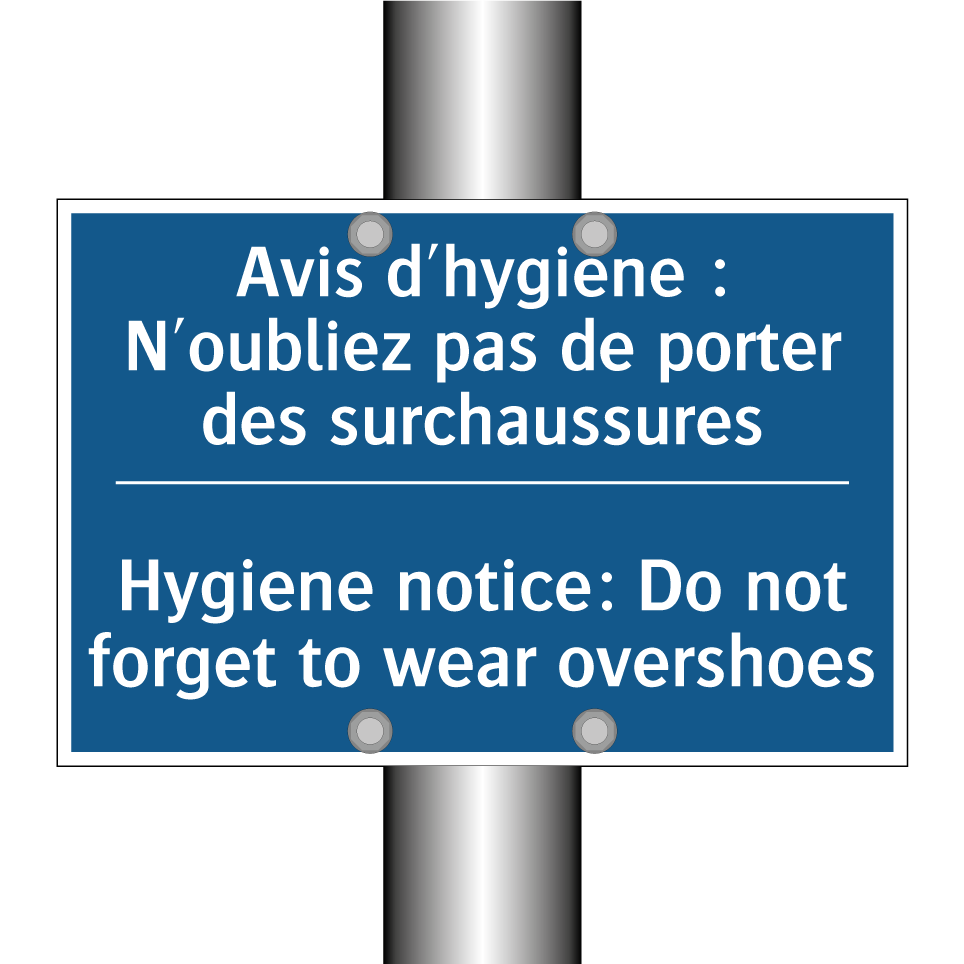 Avis d'hygiène : N'oubliez pas /.../ - Hygiene notice: Do not forget /.../