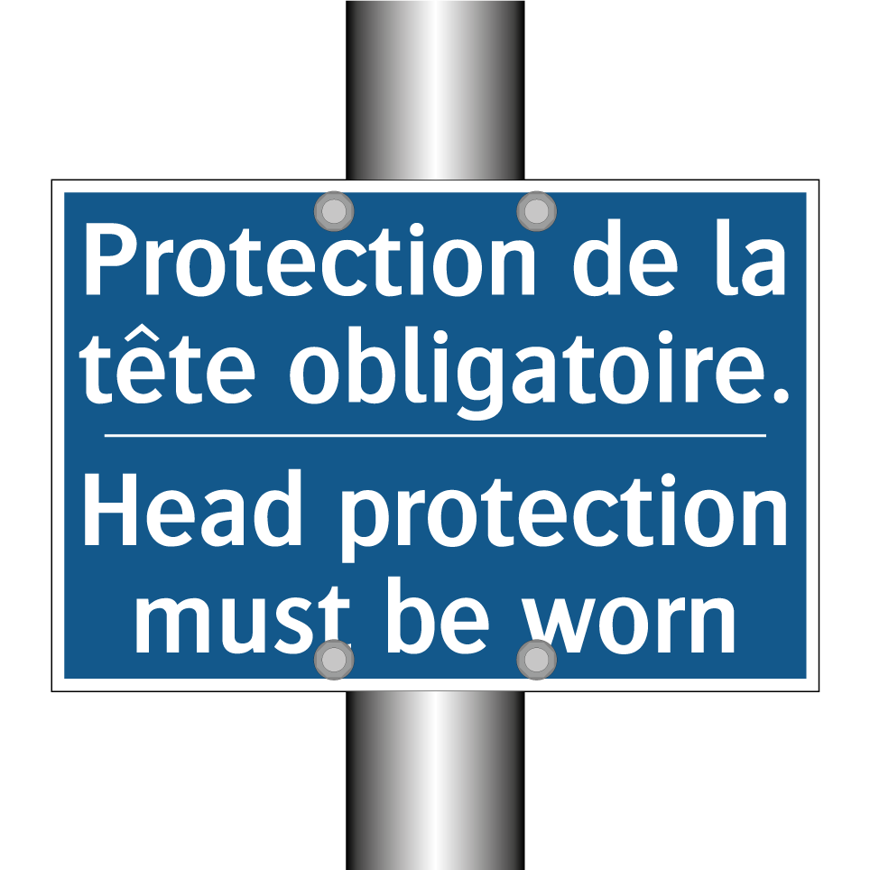 Protection de la tête obligatoire. /.../ - Head protection must be worn