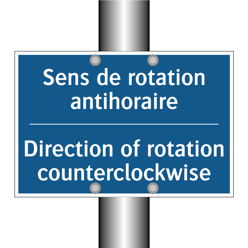 Sens de rotation antihoraire - Direction of rotation counterclockwise /.../