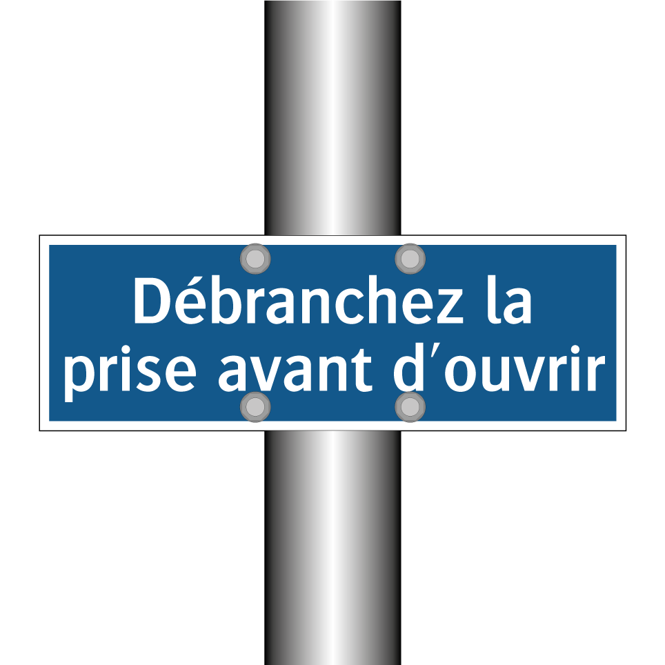 Débranchez la prise avant d'ouvrir