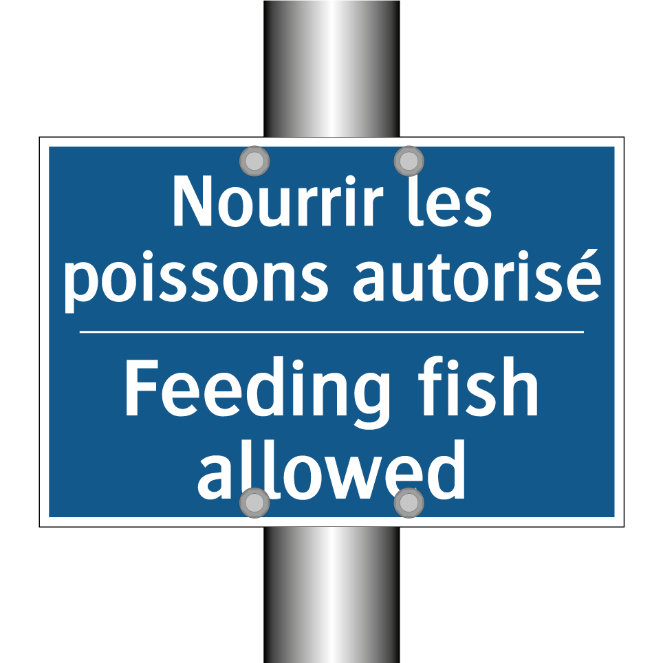 Nourrir les poissons autorisé - Feeding fish allowed