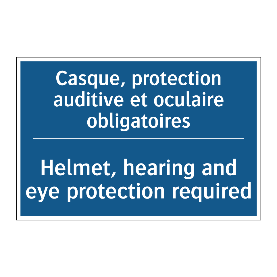 Casque, protection auditive et /.../ - Helmet, hearing and eye protection /.../