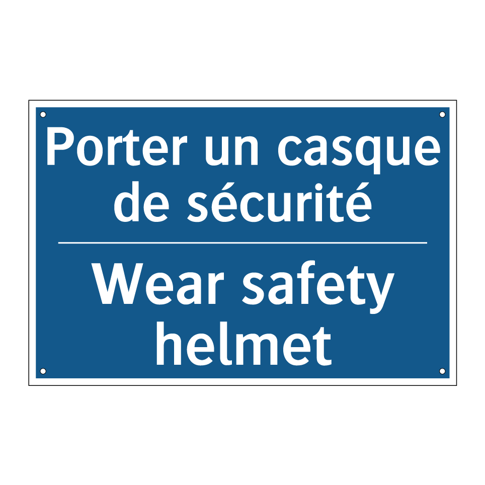 Porter un casque de sécurité - Wear safety helmet