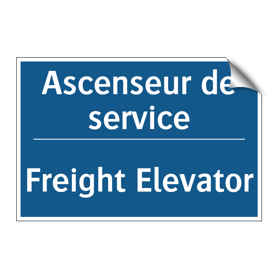 Ascenseur de service - Freight Elevator