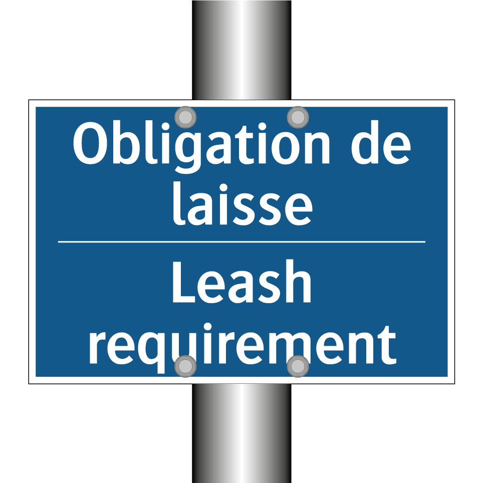 Obligation de laisse - Leash requirement